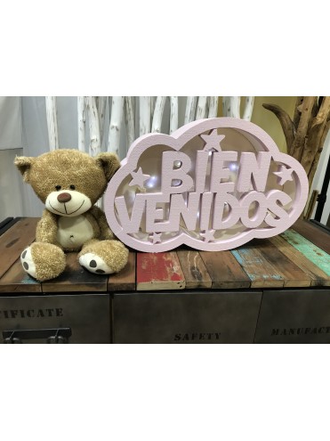 Caja de luz Bienvenidos
