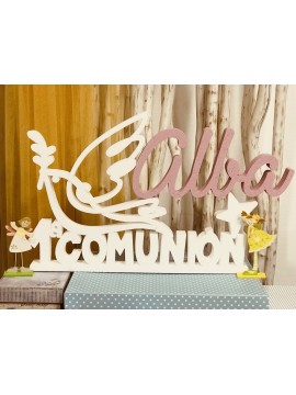 Primera comunión nombre rosa paloma