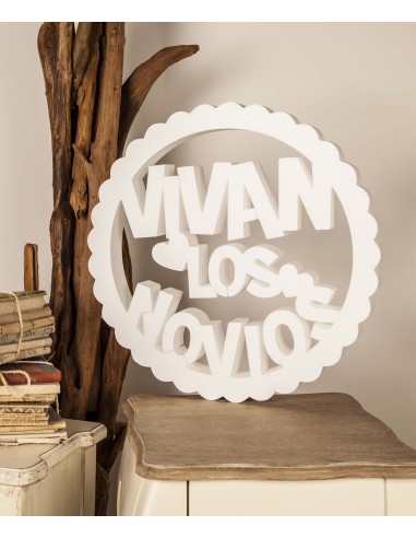 Pieza de corcho blanco para el dia de la boda