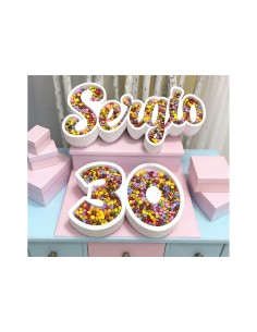 Nombre de corcho para colocar en mesas dulces o cualquier tipo de evento