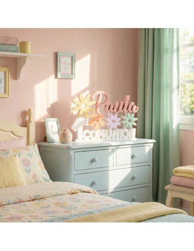 Nombre de corcho para colocar en mesas dulces o cualquier tipo de evento