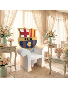 Trono de corcho de alta densidad y respaldo de futbol