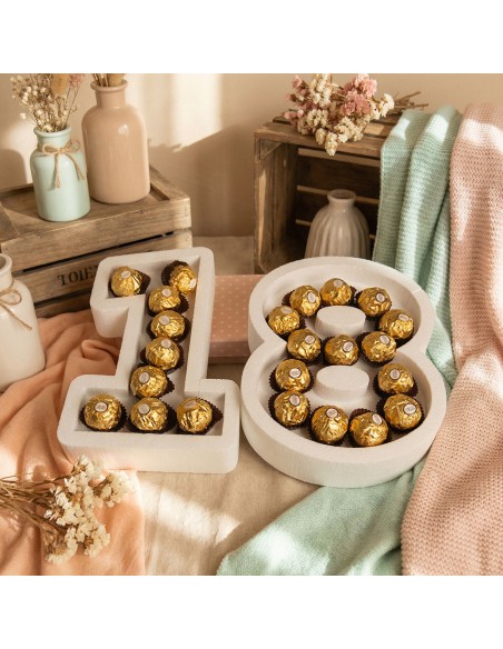 Números de corcho para colocar en mesas dulces o cualquier tipo de evento