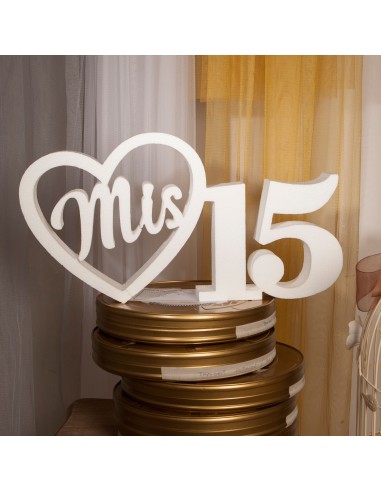 Pieza de corcho para celebracion de mis quince años