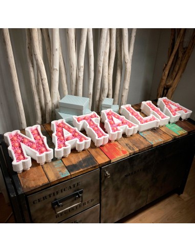 Letras de corcho para colocar en mesas dulces o cualquier tipo de evento