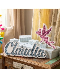 Nombre de corcho para colocar en mesas dulces o cualquier tipo de evento