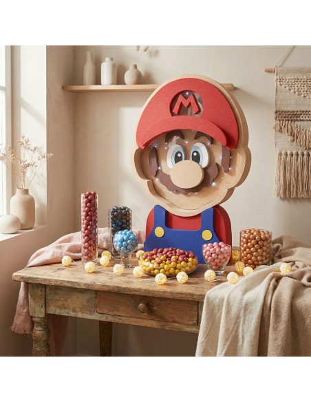 Caja de luz pintada en corcho de alta densidad