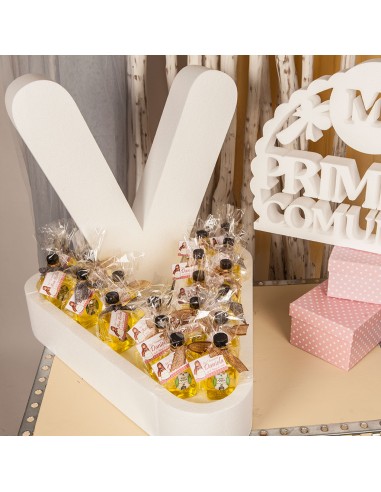 inicial en corcho blanco para alojar detalles