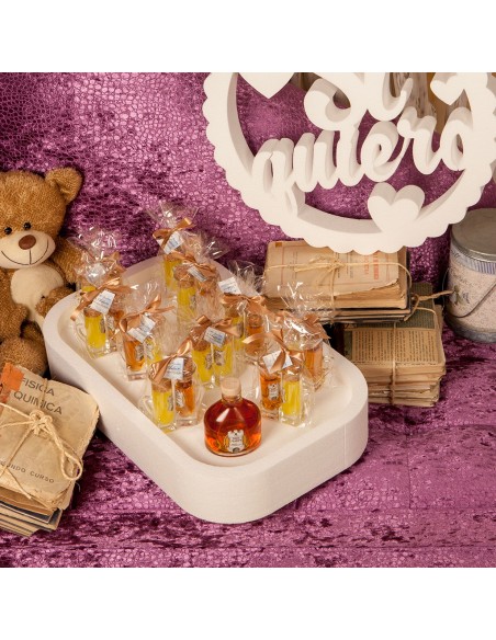 Bandeja rectangular en corcho blanco