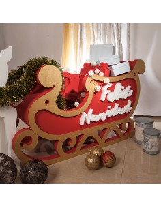 Trineo Navidad en corcho de alta densidad 2