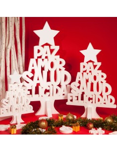 Arbol de Navidad en corcho blanco de alta densidad