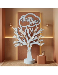 arbol de corcho como organizador de mesas