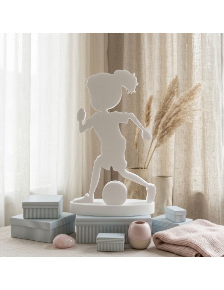 Figura de corcho blanco para eventos